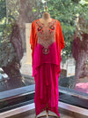 Orange Shaded Skirt Set