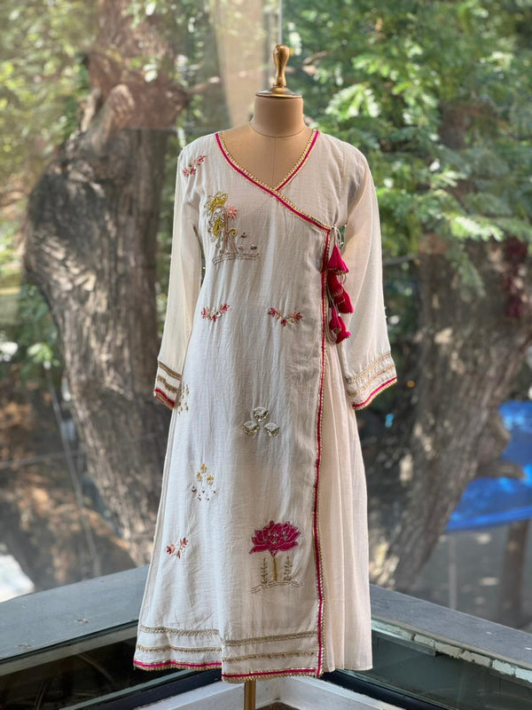 White Anghrakha Suit