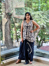 Blue Tie Die Skirt Set