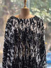 Black Crushed Cape Set