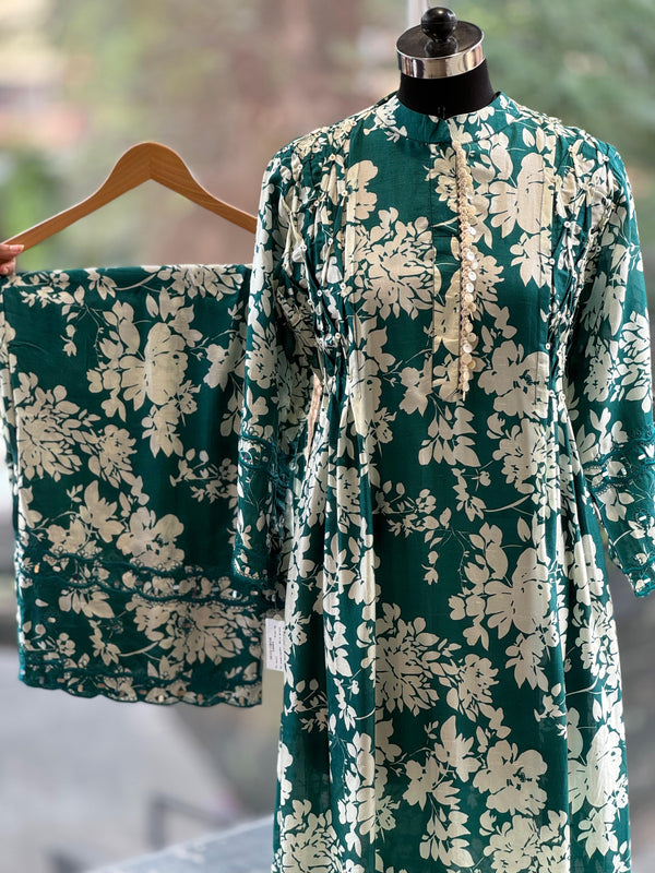 Green Printed Co Ord