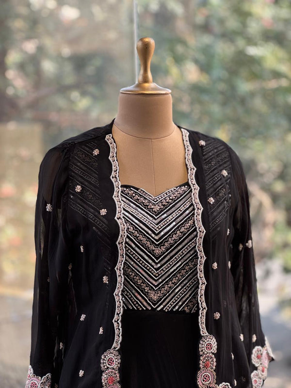 Black Designer Wear Gown