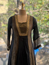 Black Tissue Panel Dupatta Set