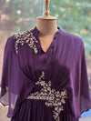 Purple Kaftan Style Gown
