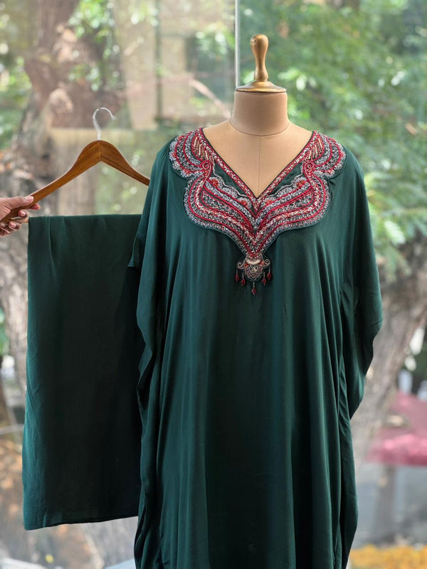 Green Kaftan Co Ord