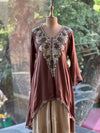 Brown Hand Work Harem Set