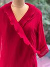 Maroonish Red Crush Tunic