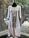 White Chikankari Dupatta Set