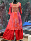 Orange Sharara Set