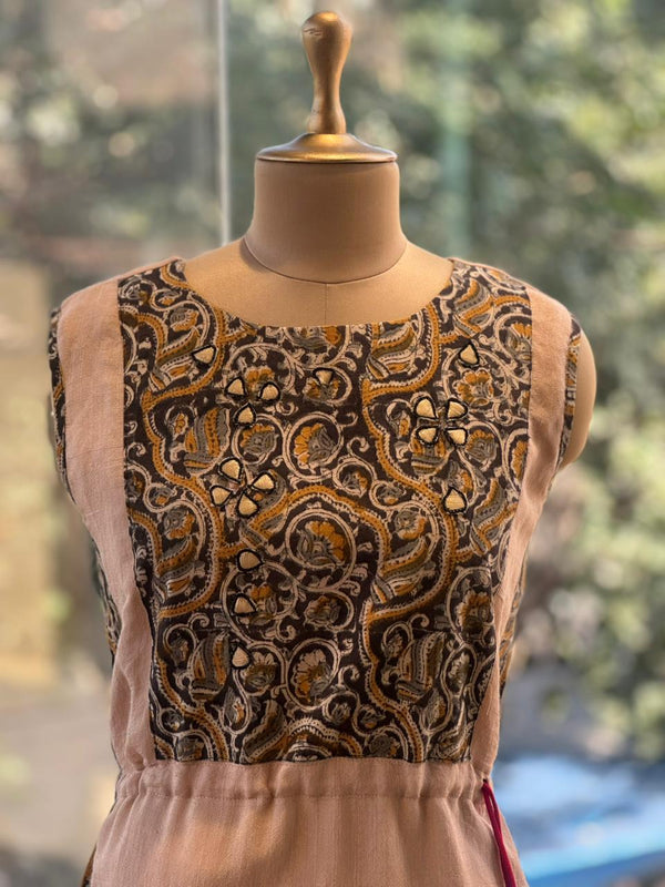 Beige Sleeveless Tunic