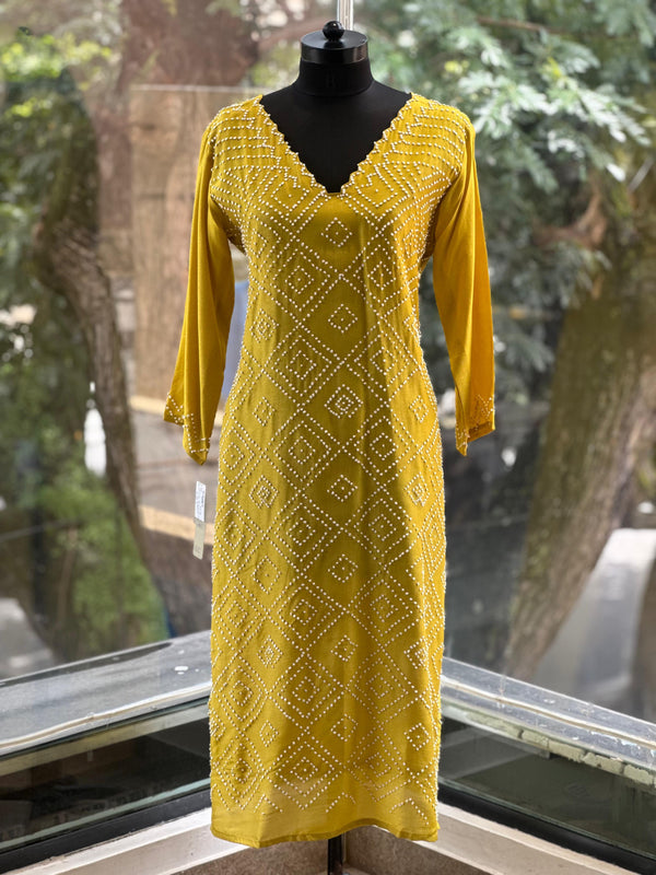 Yellow Knot Work Suit