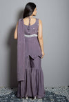 Mauve Moti Work Sharara Set