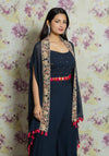 Navy Bkue Cape Set