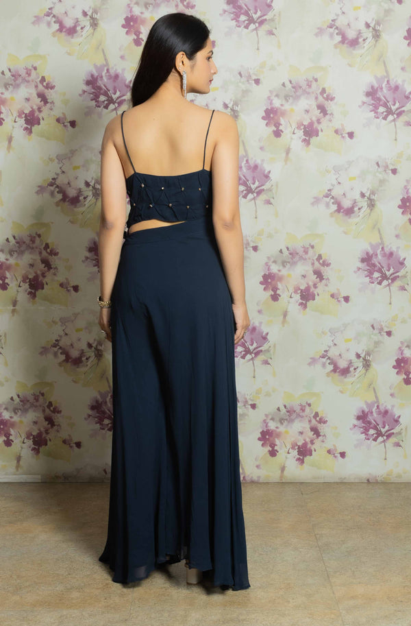 Navy Bkue Cape Set