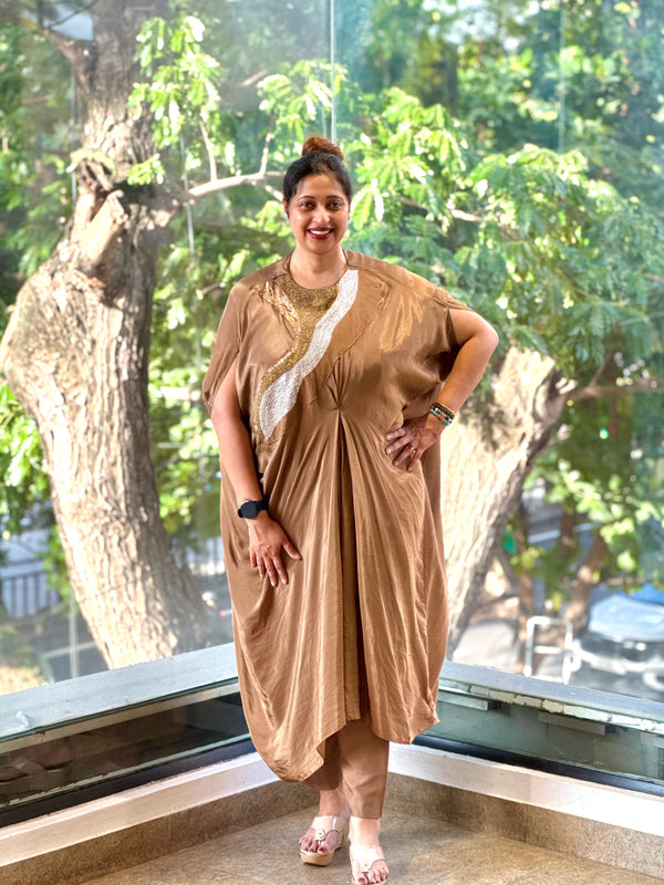 Brown Kaftan Co Ord