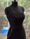Black Designer Made Lehenga Set
