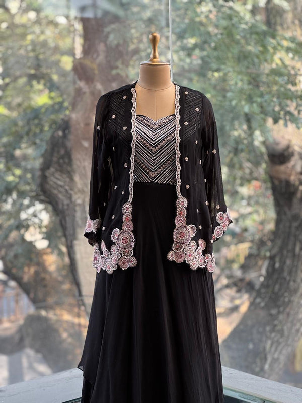 Black Designer Wear Gown