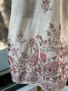 Beige Printed Suit