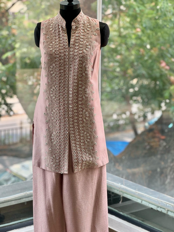 Pink Designer Made Palazzo Set