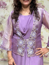 Mauve Tissue Jacket Tunic
