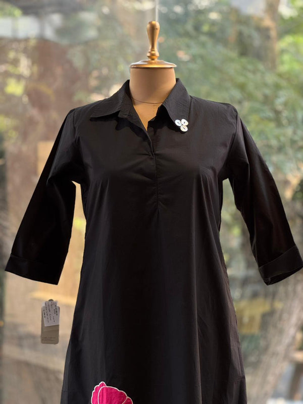 Black Patch Work Tunic