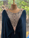 Navy Blue Kaftan Gown