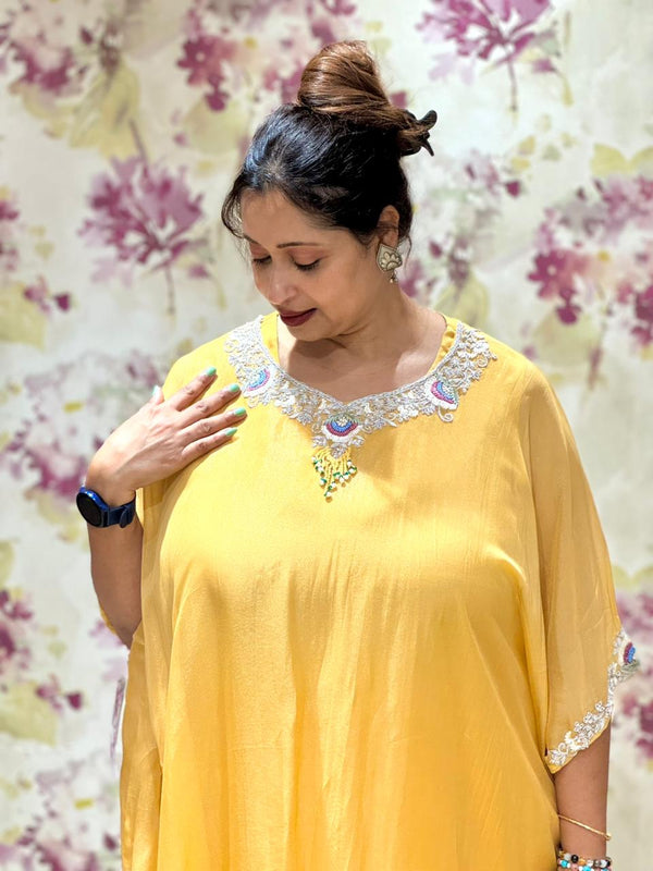 Yellow Kaftan Co Ord