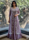 Mauve Jacket Style Gown