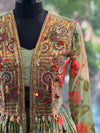 Green Floral Palazzo Set