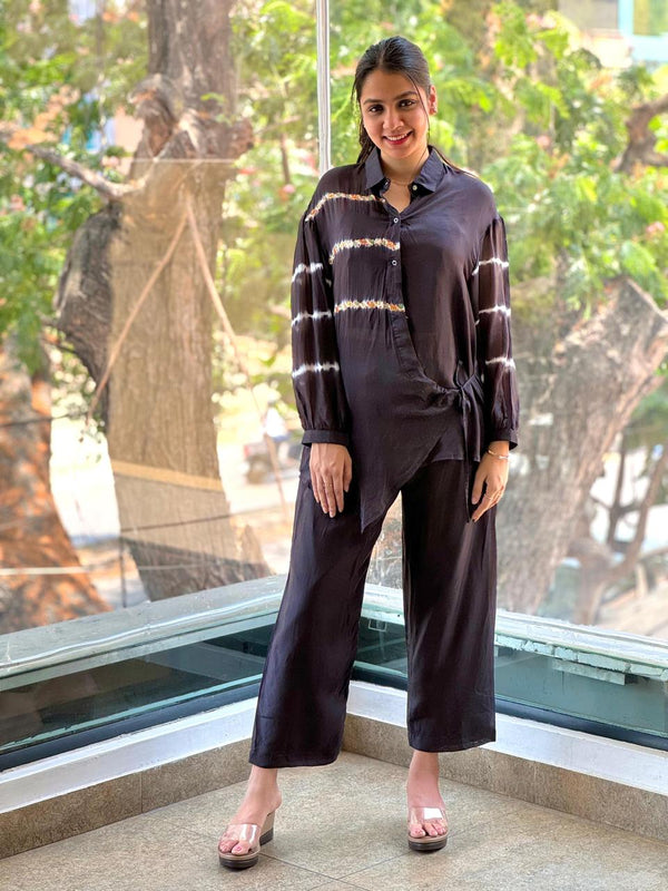 Black Shirt Style Co Ord