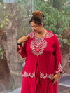 Red Skirt Set