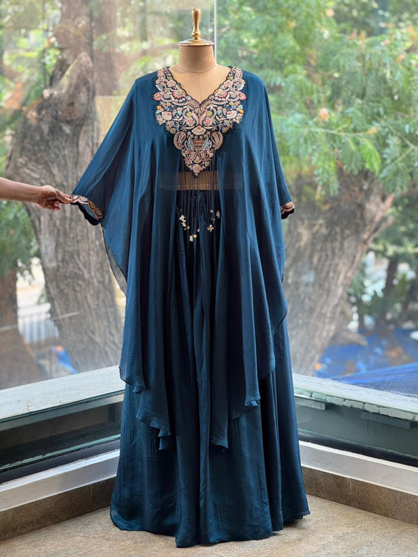 Blue Skirt Set