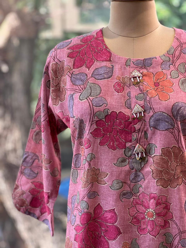 Pink Floral Tunic