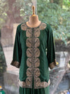 Green Embroidered Skirt Set