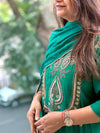 Emerald Green Dupatta Set