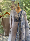 Blue Digital Print Suit