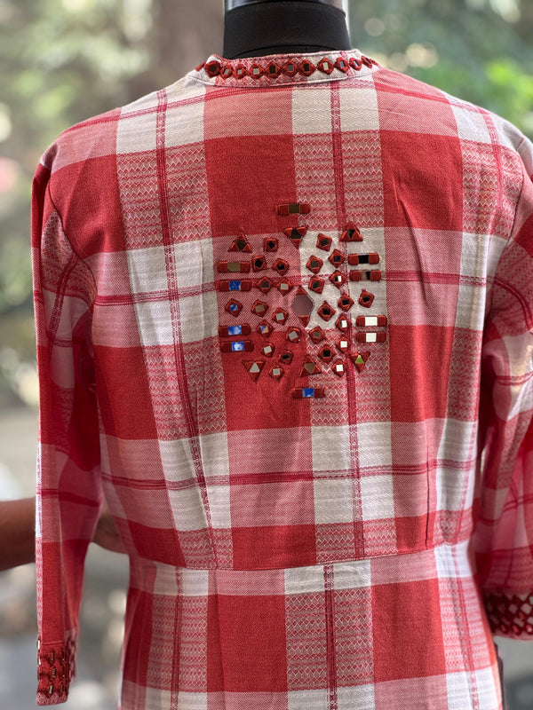 Printed Mirror Yolk Tunic