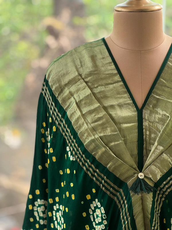 Green Kaftan Tunic