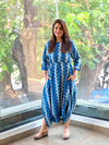 Blue Printed Jumpsuit