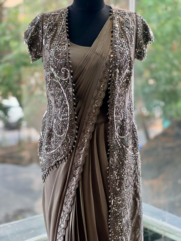 Gray Designer Made Drape
