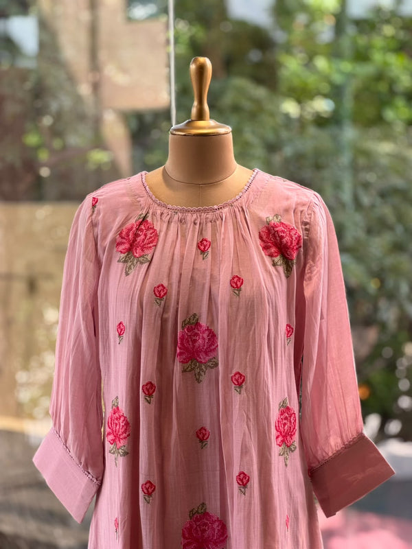 Pink Hand Weaving Suit