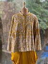 Mustard Stylish Jacket Set