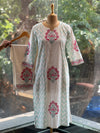 White Block Print Set