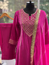 Pink Gota Yolk Suit Set