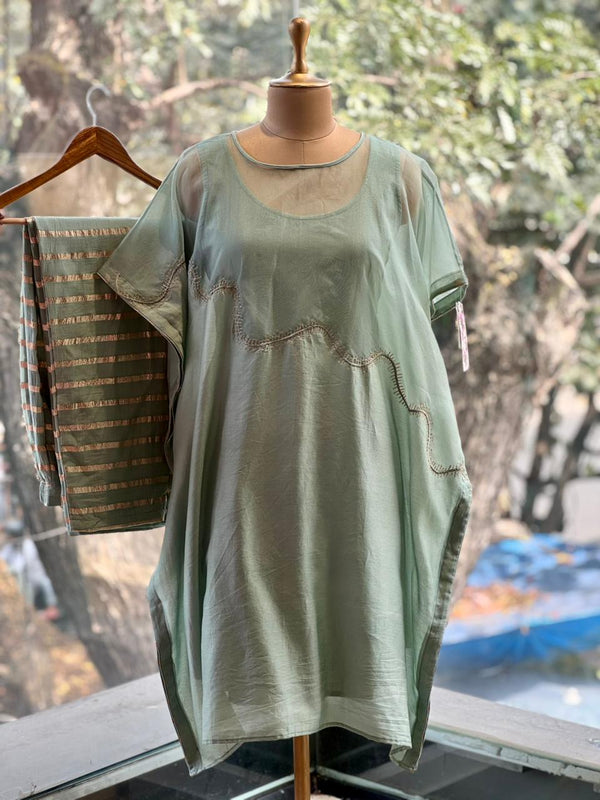 Green Kaftan Co Ord Set