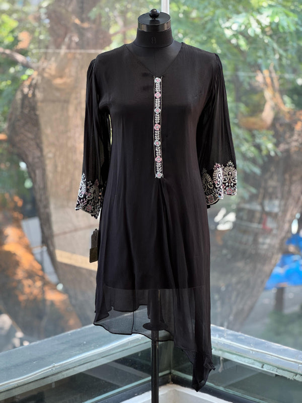 Black High Low Co Ordz XXL