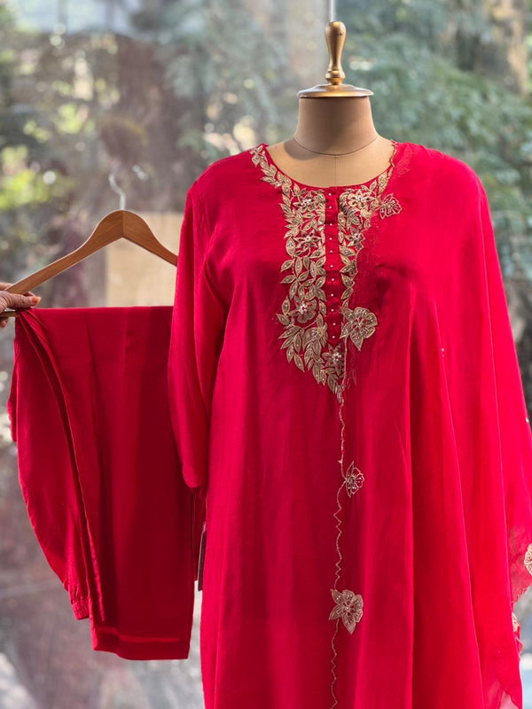 Red Patch Work Suit