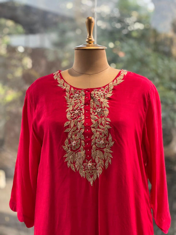 Red Patch Work Suit