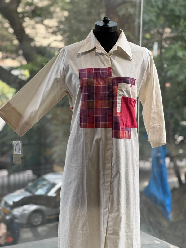 Mercerized cotton tunic
