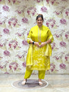 Yellow Digital Printed Dupatta Set